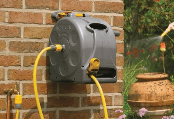 The benefits of fitting a wall mounted hose reel in your garden »  Shetland's Garden Tool Box